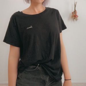 Embroidered Black Shirt